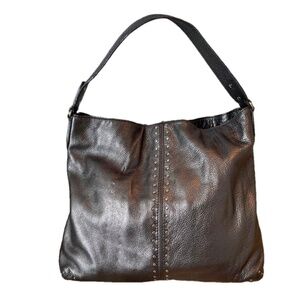 MICHAEL KORS METALLIC LEATHER  STUDDED BAG